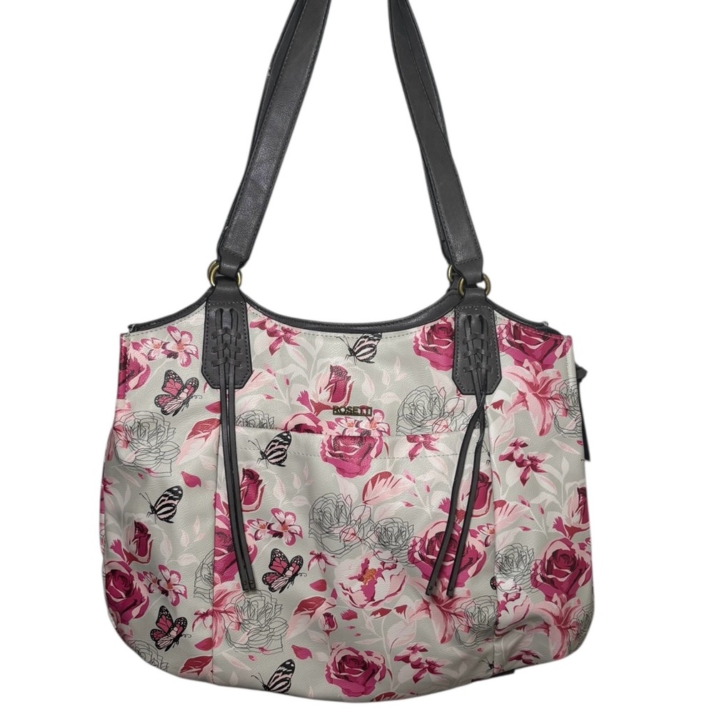 Rossetti Floral Pink and Black Women's Bag